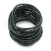 20 Piece Black Rubber Gummy Bracelets Silicone Jelly Wristbands view 1
