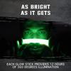 12 Ultra Bright Emergency Glow Sticks - Individually Wrapped Long Lasting Industrial Grade Glowsticks for Survival Gear, Camping Lights, Power Outages and Military Use (Green) view 3