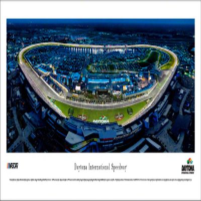 Daytona International Speedway - Night Race - Unframed NASCAR Poster by Blakeway Panoramas