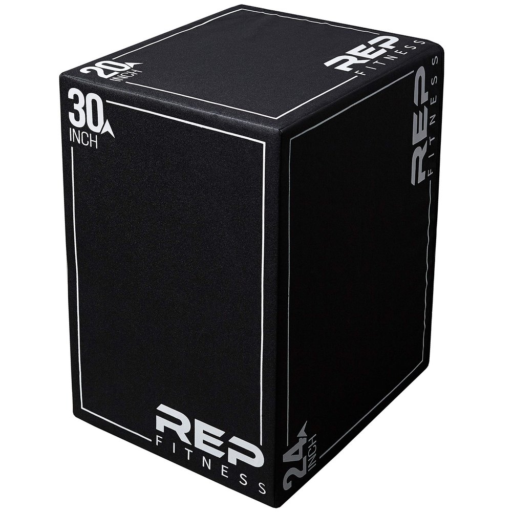 REP Soft Plyo Box | 30 inch | 3-in-1 Foam Jump Box | Plyometric Training Platform | Home Gym Workout Equipment | Step Exercise Block | Non-Slip Jumping Mat | Adjustable Height