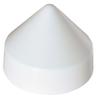 Dock Edge + Piling Cap, 8", Cone Head- White, PVC view 1