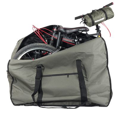 CamGo 20 Inch Folding Bike Bag - Wear-resistant Bicycle Travel Case Outdoors Bike Transport Bag for Cars Train Air Travel (Army Green, 20 inch)