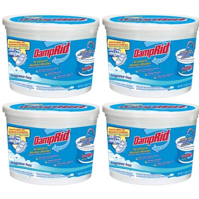 DampRid FG50T HI-Capacity Moisture Absorber, 2-Pack, 4-Pound, 2 Piece (2 Case(2-Units))