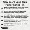 PERFORMANCE PIN The Original Drop Set Pins for Gym | One More Rep with Weight Stack Pins | Instant Transition to Lower Weights for More Reps | Proudly Made in America | 5/16" Pin | Black view 2
