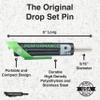 PERFORMANCE PIN The Original Drop Set Pins for Gym | One More Rep with Weight Stack Pins | Instant Transition to Lower Weights for More Reps | Proudly Made in America | 5/16" Pin | Black view 4