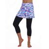 ANIVIVO Skirted Legging for Women,Skirted Capri Leggings Tennis Pants with Pockets,Capri Tennis Skirts with Leggings(Coloful,L) view 2