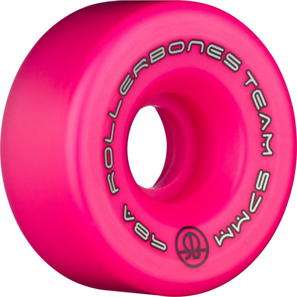 RollerBones Logo Wheels 98a (Pink, 62MM)