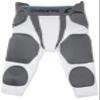 Champro Tri Flex 7-Pad Girdle Football Pants, White, Adult Medium (FPGU7AWM) view 3
