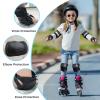 BOSONER Basic Kids Protective Gear: Kids Knee Pads and Elbow Pads with Wrist Guards Set for 3-15 Years - Design for Roller Skates, Cycling, BMX Bike, Skateboard, Inline Skating, Scooter Riding Sports view 2