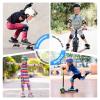 BOSONER Basic Kids Protective Gear: Kids Knee Pads and Elbow Pads with Wrist Guards Set for 3-15 Years - Design for Roller Skates, Cycling, BMX Bike, Skateboard, Inline Skating, Scooter Riding Sports view 4