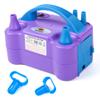 NuLink Balloon Pump Electric Portable Dual Nozzle Air Pump for Balloons Blower Pump Inflator for Decoration, Birthday Party [110V~120V, 600W, Purple] view 1