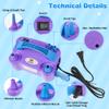 NuLink Balloon Pump Electric Portable Dual Nozzle Air Pump for Balloons Blower Pump Inflator for Decoration, Birthday Party [110V~120V, 600W, Purple] view 2