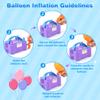 NuLink Balloon Pump Electric Portable Dual Nozzle Air Pump for Balloons Blower Pump Inflator for Decoration, Birthday Party [110V~120V, 600W, Purple] view 3