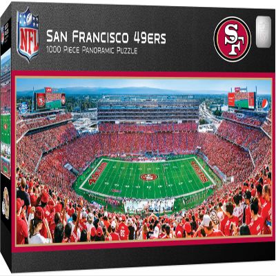 MasterPieces 1000 Piece Sports Jigsaw Puzzle - NFL San Francisco 49ers Center View Panoramic - 13"x39"
