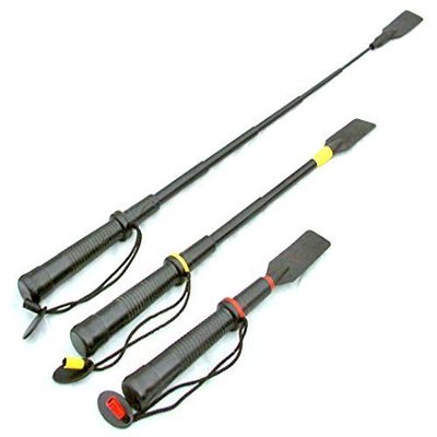 telescopic horse riding whip Black or Red easy carry - Adjusts from 10'' closed to 17'' or 28'' (Black) Light and easy
