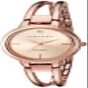 Anne Klein Women's AK/2626RGRG Diamond-Accented Dial Rose Gold-Tone Open Bangle Watch view 1