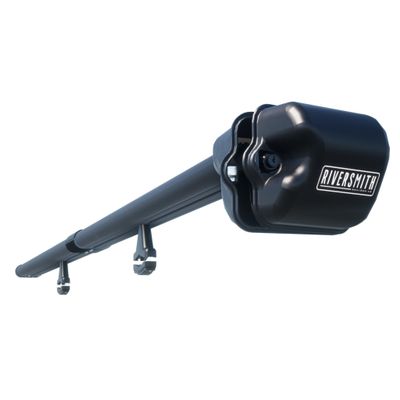 Riversmith River Quiver 2-Banger Roof Rack Fly Fishing Rod Holder for Car, Truck, SUV - 2 Rod Fly Rod Carrier with Locking Reel Box 10ft 4in, Black