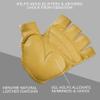 AERO|TECH|DESIGNS | Crochet Cycling Gloves | Gel Padded Palms | 3X-Large | Beige view 3