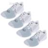 THE DANCESOCKS Made in USA Original Over Sneaker Socks for Dance on Smooth Floors (4/Pairs - Light Grey) view 1