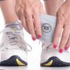 THE DANCESOCKS Made in USA Original Over Sneaker Socks for Dance on Smooth Floors (4/Pairs - Light Grey) view 3
