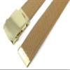 BC Belts Canvas Web Belt Military Style with Brass Buckle and Tip 54" Long Many Colors (Tan) view 4
