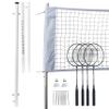 Franklin Sports Badminton Set - Backyard Badminton Net Set - Rackets and Birdies Included - Backyard or Beach Badminton Set - Professional Set, White (52633) view 4