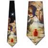 Three Rooker Nativity Scene Tie Mens Religious Manger Neckties view 2