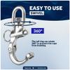 Five Oceans 2-3/4" Pin Release Snap Shackle with Swivel Eye, AISI316 Stainless Steel, 2-Pack - FO443-M2 view 3