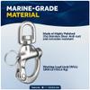 Five Oceans 2-3/4" Pin Release Snap Shackle with Swivel Eye, AISI316 Stainless Steel, 2-Pack - FO443-M2 view 4