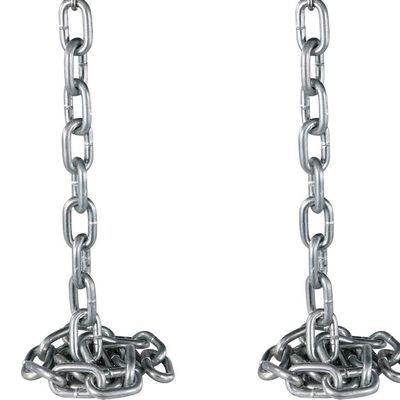 Set of (2) 5/8 x 5ft galvanized steel weight lifting chains 40lbs