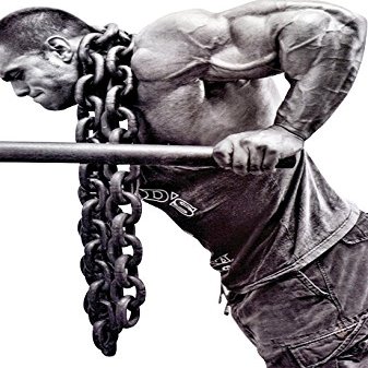 Set of (2) 5/8 x 7ft galvanized steel weight lifting chains 60lbs