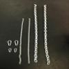 Set of (2) 5/8 x 7ft galvanized steel weight lifting chains 60lbs view 4
