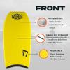 MOREY Boogie Board. Mach 7, Bodyboard; Body Boards for Beach, Single REX Stringer (Embedded Rod) for Durability, Engineered with HDPE Slick Bottom for Speed (2026 Model) view 2