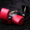 LILY TREACY PU Leather Earrings,Coin,Jewelry,Ring Box,Case, with Lighted up for Proposal,Engagement,Wedding,Gift (red) view 4