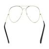 SHAMZBEST Clear Lens Aviator Eyeglasses Classic Retro view 2