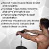 Yes4All Wrist and Forearm Blaster, Wrist & Forearm Roller with Soft Foam Grip Handles for Training, Workout - Fit 1-inch Standard & 2-inch Olympic Weight Plates (Black) view 4
