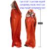Leberna Emergency Sleeping Bag Survival Bag 2 Pack | Survival Bivy Sack | Portable Blanket Survival Gear Bivvy Thermal Sleeping Bag Camping view 3