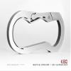 Mas Design Premium Grade 5 Titanium Key Carabiner - K80 (Stone Tumbled Finish) view 1