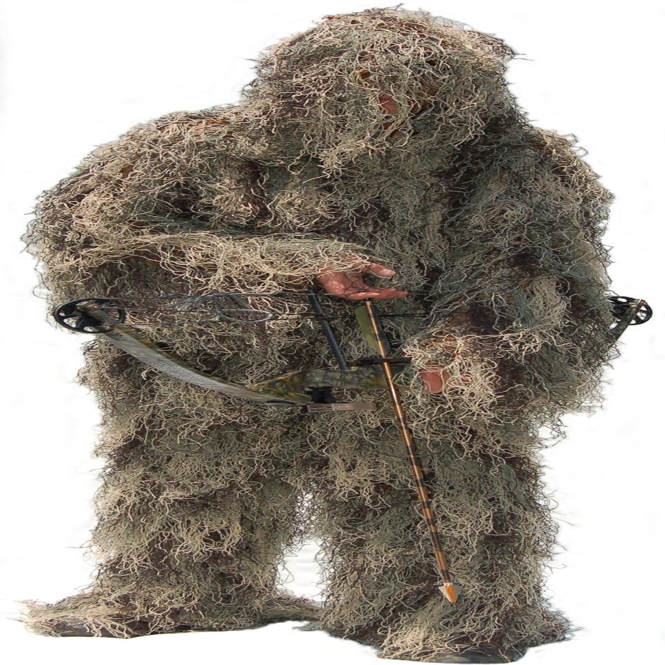 Ghillie Suits The Woodsman Jacket & Pants Set Hunting Clothes for Men, Can be Used as Camo Gear & Military Gear, Light Hunting Apparel (Mossy, X-Large)