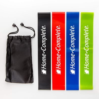 Resistance Bands for Working Out - Workout Band Loop 4-Pack - Exercise Bands with 4 Levels for Toning, Stretching or Physical Therapy by Home-Complete