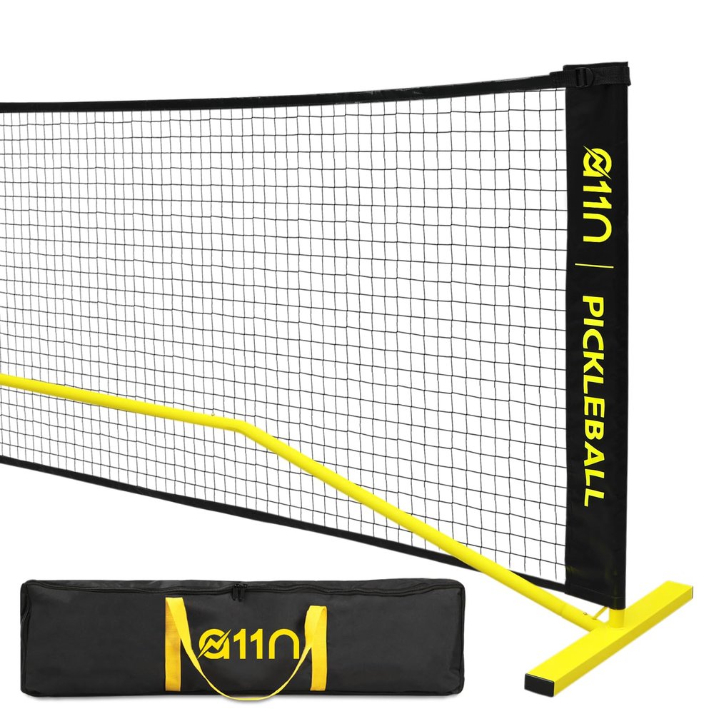 A11N SPORTS Designed for All Weather Conditions with Steady Metal Frame and Strong PE Net, Regulation Size Net with Carrying Bag- 22 Wide x 36 Tall, Indoor/Outdoor Use