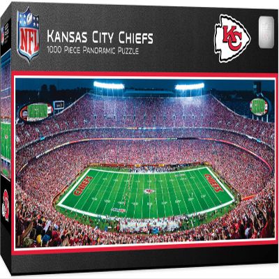 MasterPieces 1000 Piece Sports Jigsaw Puzzle - NFL Kansas City Chiefs Center View Panoramic - 13"x39"