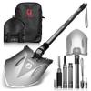 Tyger Auto Folding Shovel TG-SV8U3217 Military Heavy Duty Survival Shovel 16-in-1 Multitool Compact Camp Shovel with Bag for Camping, Hiking, Off-Roading, Outdoor, Tactical, Emergency view 1