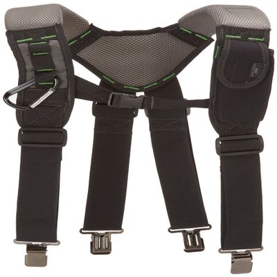 McGuire-Nicholas - BL-30289 30289 Bl- Load Bearing Gelfoam Suspenders For Added Back Support, Black Black