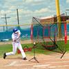 ZENY 7'7' Baseball Softball Practice Net w/Strike Zone Hitting Batting Catching Pitching Training Net w/Carry Bag & Metal Bow Frame, Backstop Screen Baseball Equipment Training Aids view 3