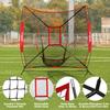 ZENY 7'7' Baseball Softball Practice Net w/Strike Zone Hitting Batting Catching Pitching Training Net w/Carry Bag & Metal Bow Frame, Backstop Screen Baseball Equipment Training Aids view 4