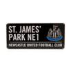Newcastle United Color Street Sign - 16in x 7in - One Size view 2