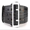 First Class Leather Sam Browne Duty Belt Police, Sheriff, and Security Half Leather-Lined, 2-1/4" Width Plain and Basketweave Duty Belt (40, Nickel Sam Browne Basketweave) view 2