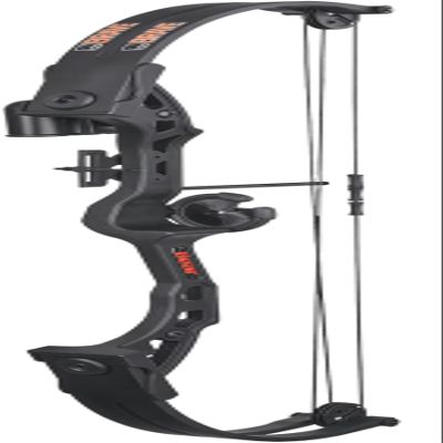 Bear Archery Brave Youth Bow Includes Whisker Biscuit, Arrows, and Arrow Quiver Recommended for Ages 8 and Up  Black, Right Hand