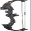 Bear Archery Brave Youth Bow Includes Whisker Biscuit, Arrows, and Arrow Quiver Recommended for Ages 8 and Up  Black, Right Hand view 1
